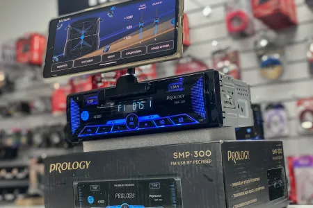 НОВИНКА, магнитола PROLOGY SMP-300 с  Bluetooth и магнитным держателем для смартфона всего за 4 890₽