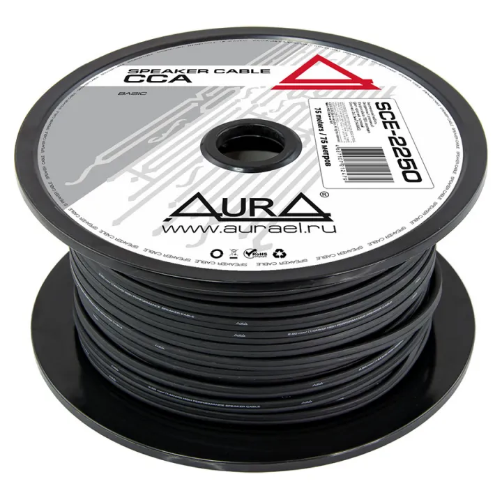 AURA SCE-2250 MkII 2*2.5 алюм Акустический кабель от ReLoud
