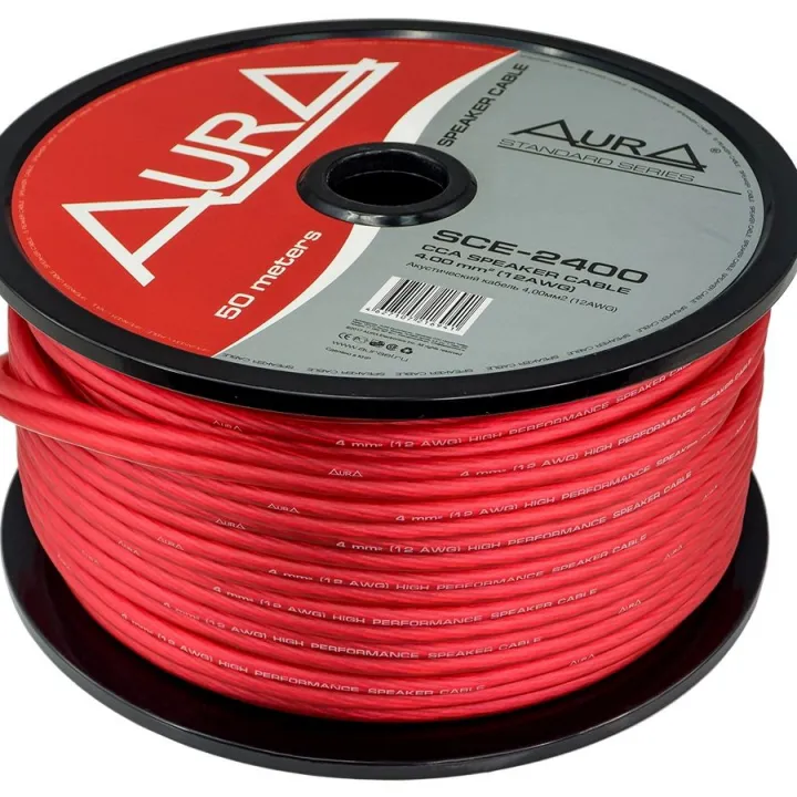 AURA SCE-2400 MkII 2*4 алюм Акустический кабель от ReLoud
