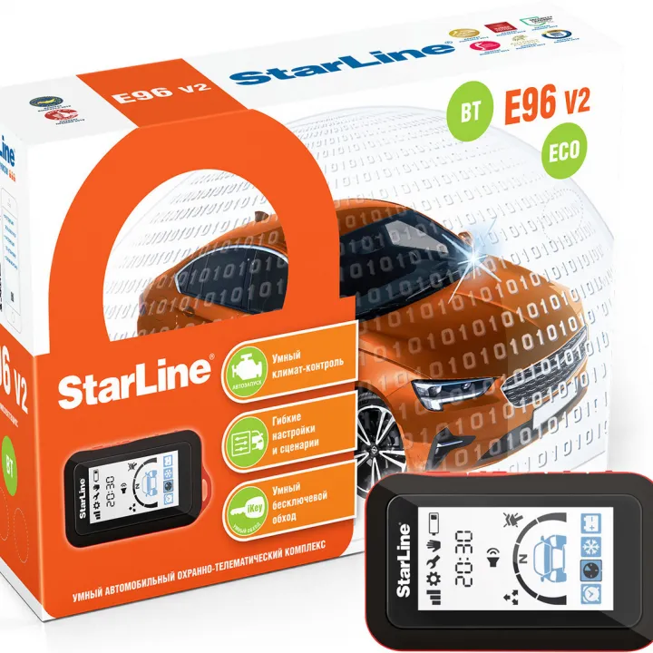 StarLine E96 V2 BT 2CAN-4LIN Автомобильная сигнализация от ReLoud