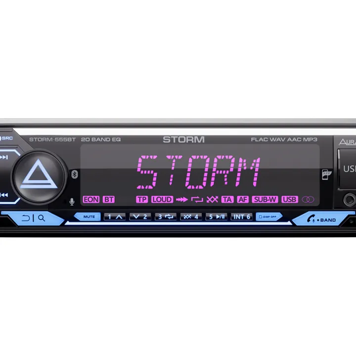 AURA STORM-555BT  1 din магнитола от ReLoud