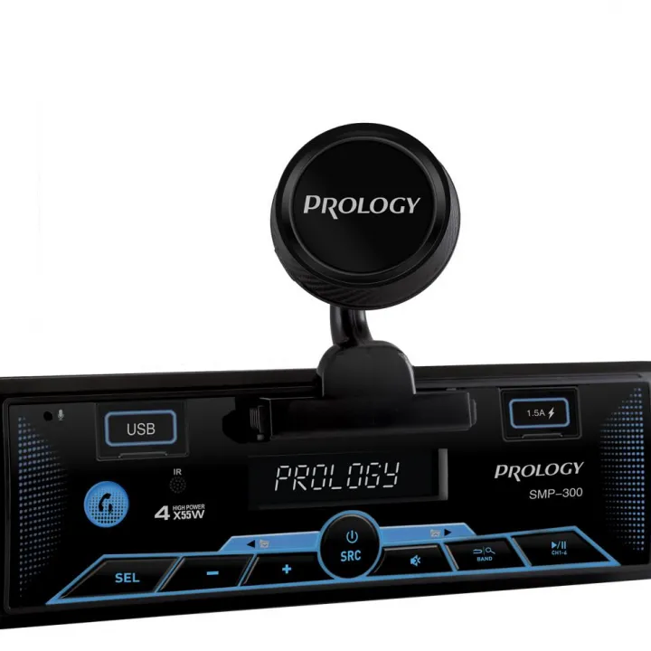 PROLOGY SMP-300 USB Bluetooth FLAC multicolor магнитола с магнитным держателем для смартфона от ReLoud