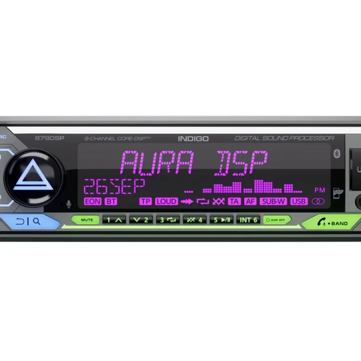 AurA INDIGO-879DSP 1 din магнитола от ReLoud