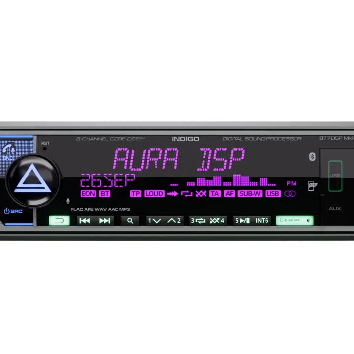 AurA INDIGO-877DSP MkII 1 din магнитола от ReLoud