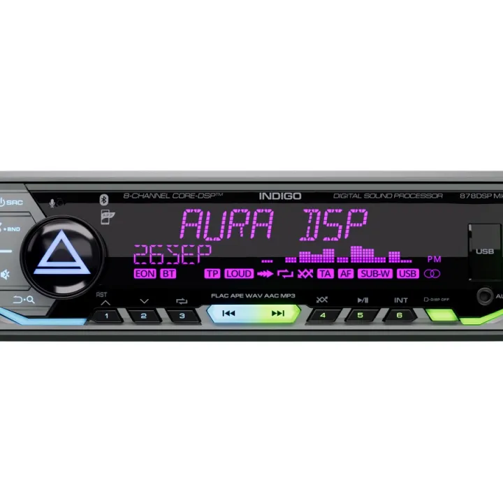 AurA INDIGO-878DSP MkII 1 din магнитола от ReLoud