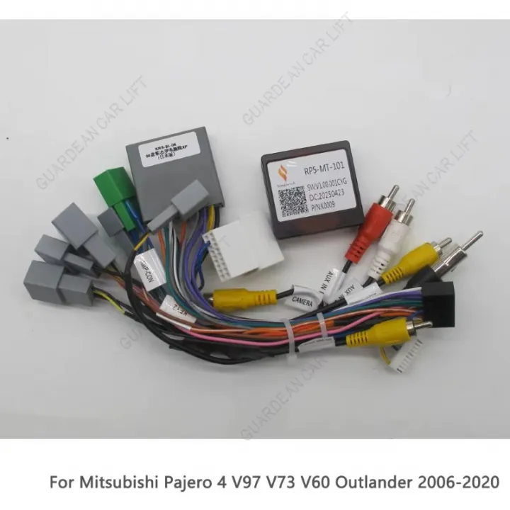 16-контактный автомобильный жгут проводов для Mitsubishi Pajero 4 V97 V73 V60 Outlander 2006-2020, CANBUS WITH HARNESS от ReLoud