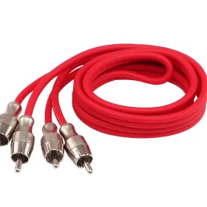 AURA RCA-B02 SE RCA-кабель 0,25 метра, КРАСНЫЙ