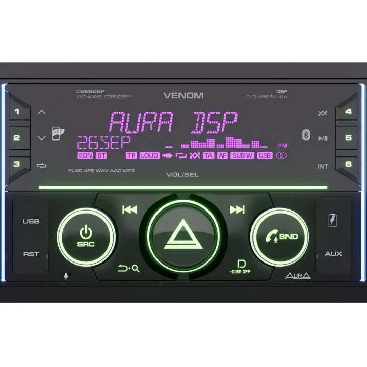 AurA VENOM-D868DSP 2 din магнитола от ReLoud